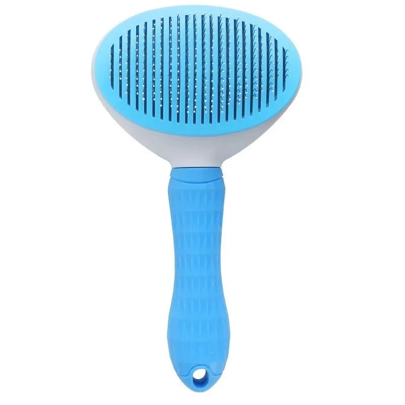 Cepillo para perros y gatos, peine autolimpiante para eliminar el pelo de mascotas, herramientas de aseo para perros y gatos, peine desenredante para mascotas, accesorios para perros