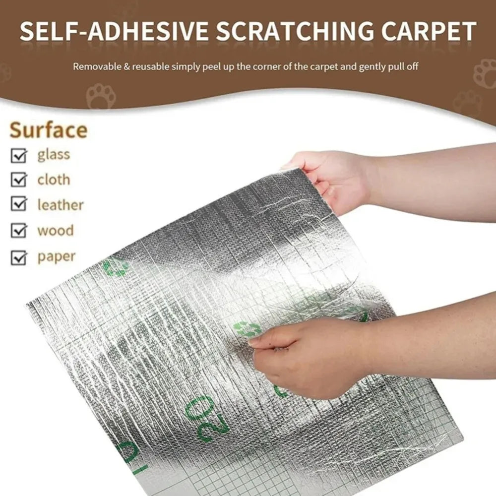 Alfombrilla Rascadora Autoadhesiva para Gatos — Protege tus Muebles
