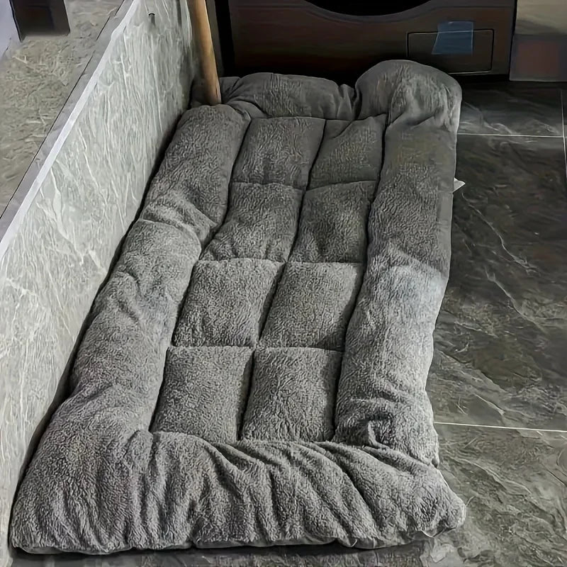 Cama/sofá/cama/cama/caseta/alfombrilla para jaula extragrande de felpa para perros, de poliéster grueso y supersuave.