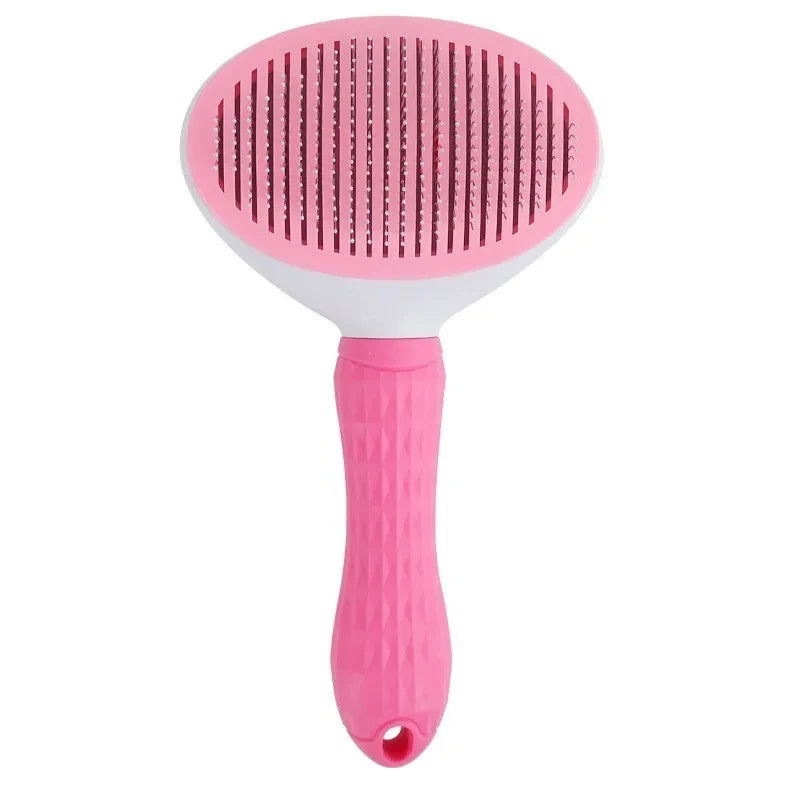 Cepillo para perros y gatos, peine autolimpiante para eliminar el pelo de mascotas, herramientas de aseo para perros y gatos, peine desenredante para mascotas, accesorios para perros