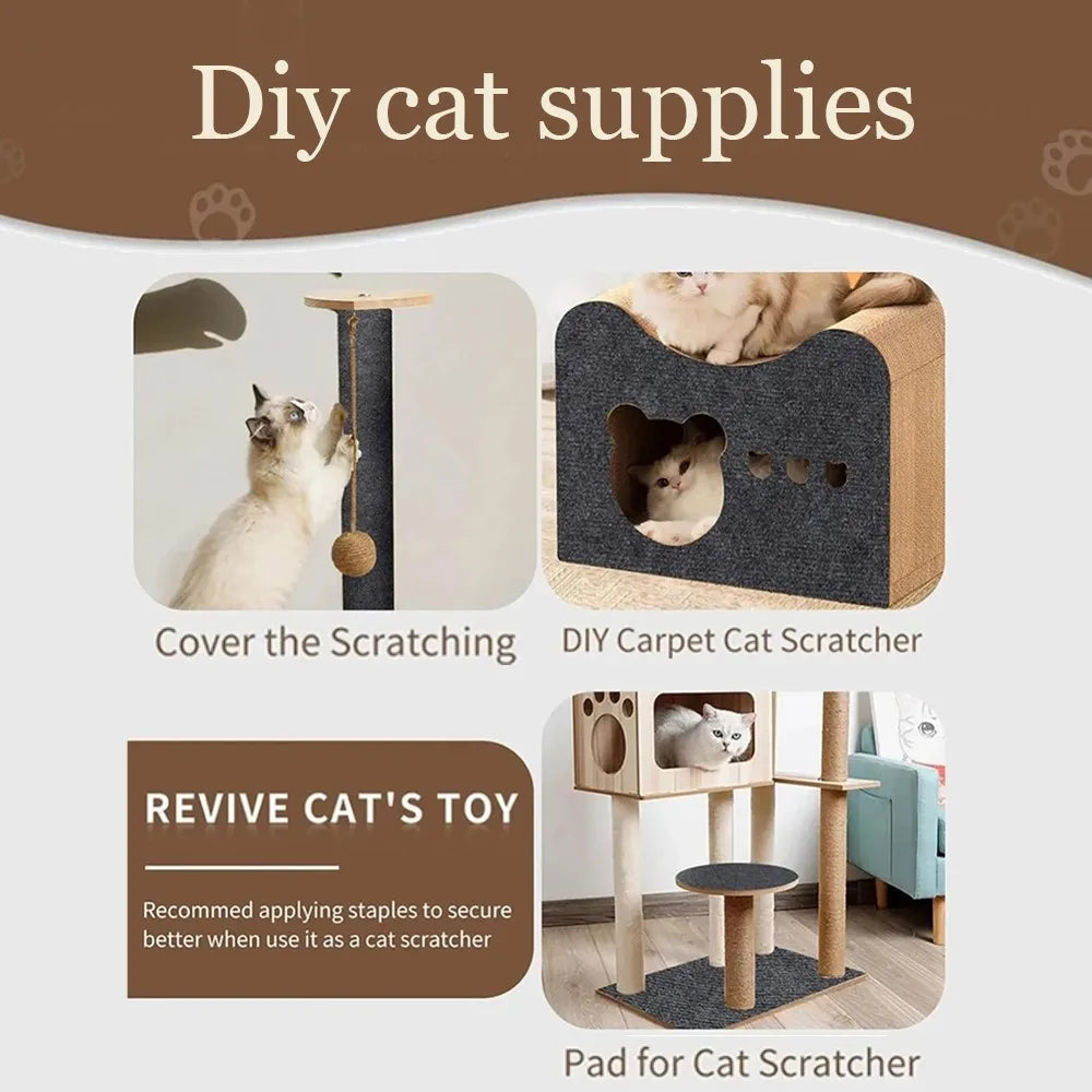 Alfombrilla Rascadora Autoadhesiva para Gatos — Protege tus Muebles
