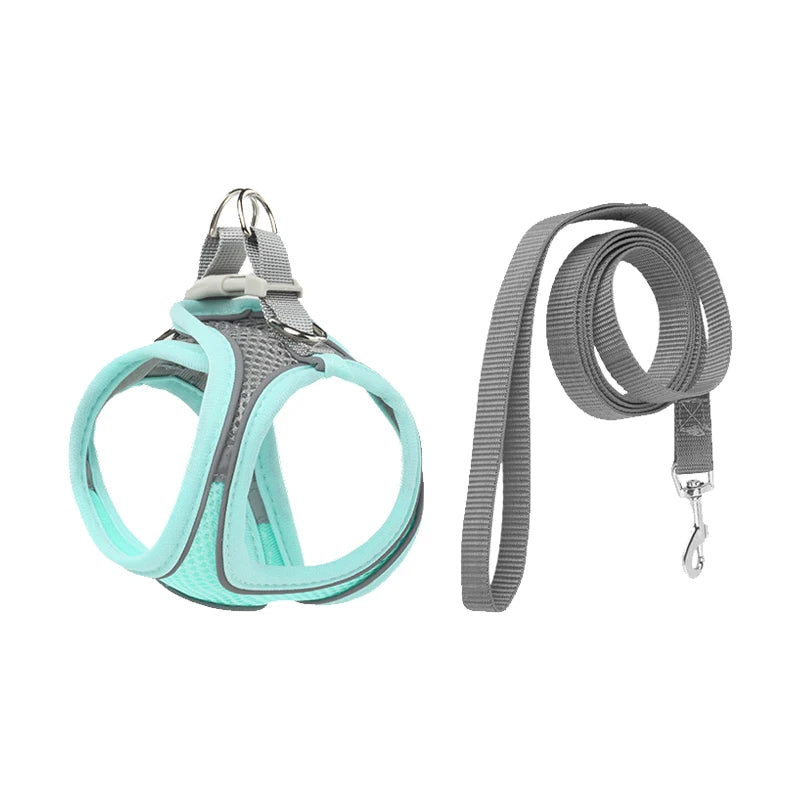 Chaleco transpirable para perros con faja pectoral y correas traseras para prevenir erupciones. Exclusivo para uso en exteriores. Ajustable. Reflejo nocturno.