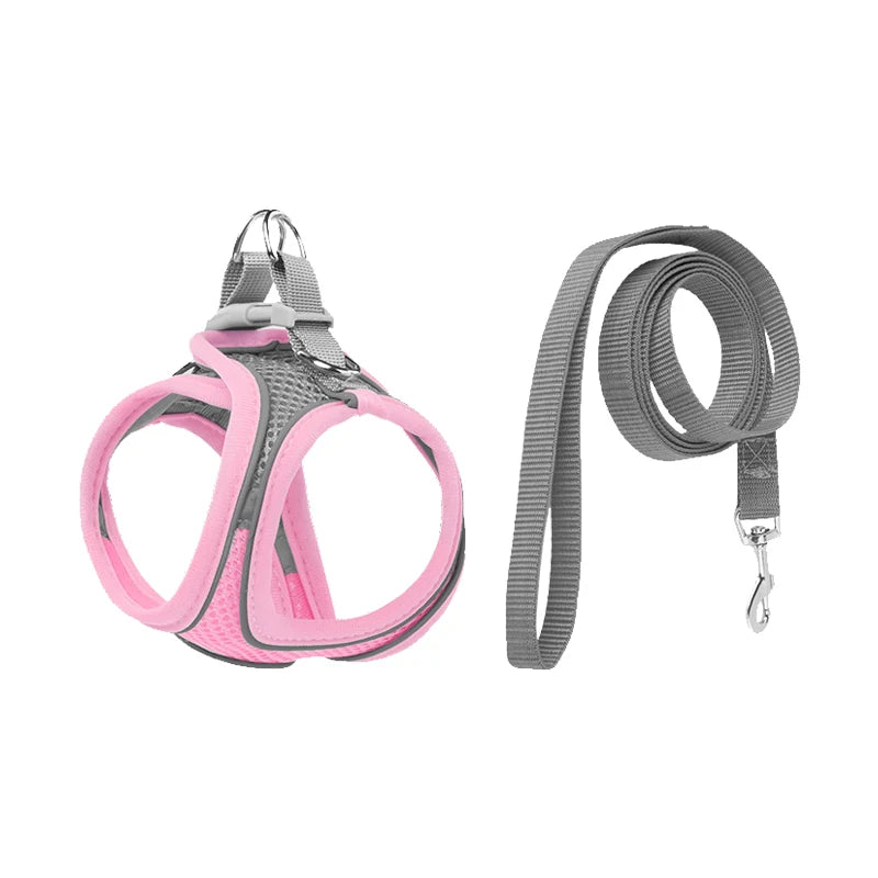 Chaleco transpirable para perros con faja pectoral y correas traseras para prevenir erupciones. Exclusivo para uso en exteriores. Ajustable. Reflejo nocturno.